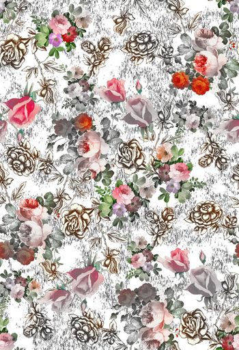 407442-马赛克玫瑰组合