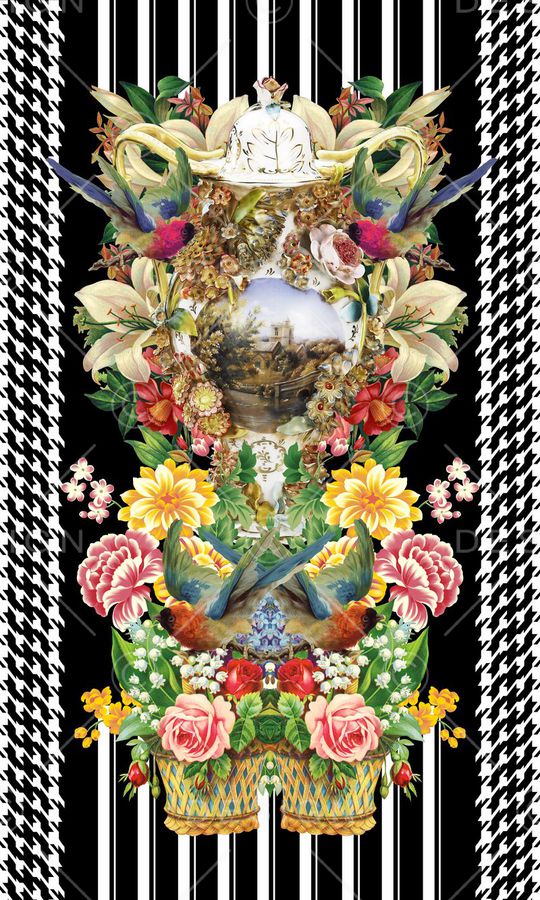 古典印花华亿平台图片