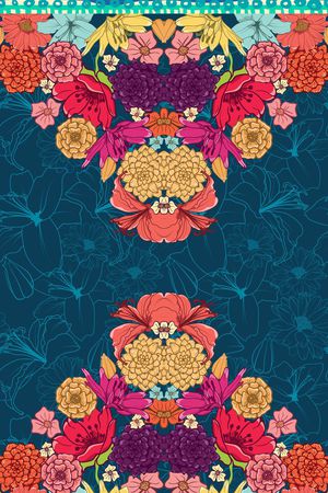 百合花印花华亿平台图片