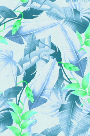 热带 叶子印花华亿平台图片