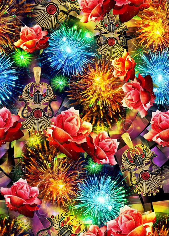 抽象印花华亿平台图片