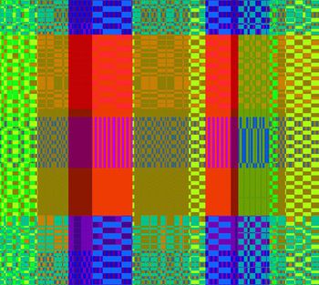 多色彩格印花华亿平台图片