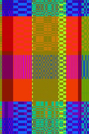 多色彩格印花华亿平台图片