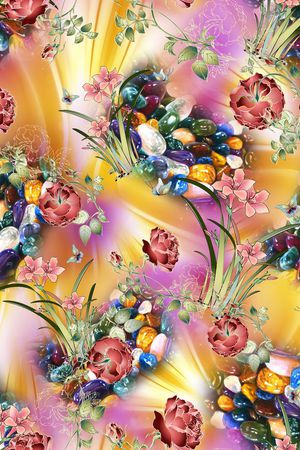 抽象印花华亿平台图片