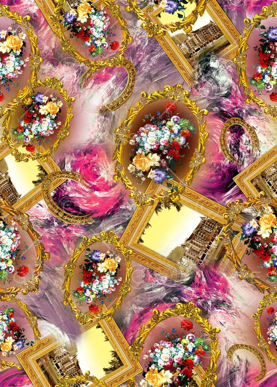 抽象印花华亿平台图片