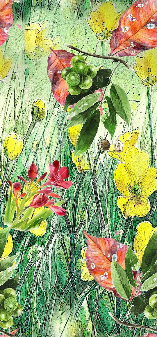 水彩印花华亿平台图片