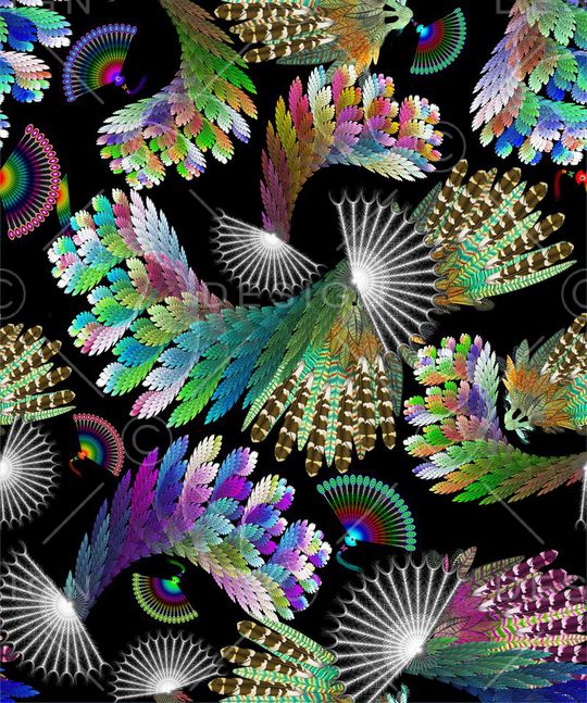 四方连续印花华亿平台图片