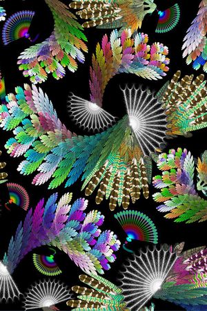 四方连续印花华亿平台图片