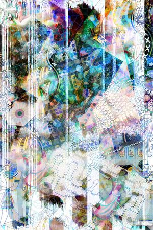 抽象印花华亿平台图片