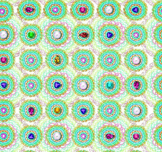 几何钻石印花华亿平台图片