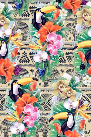 热带印花华亿平台图片