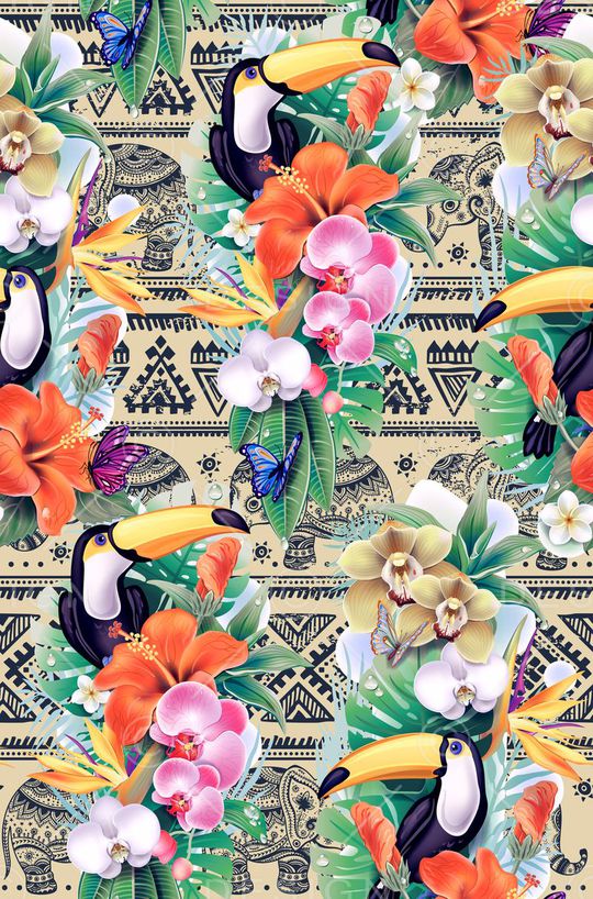 热带印花华亿平台图片