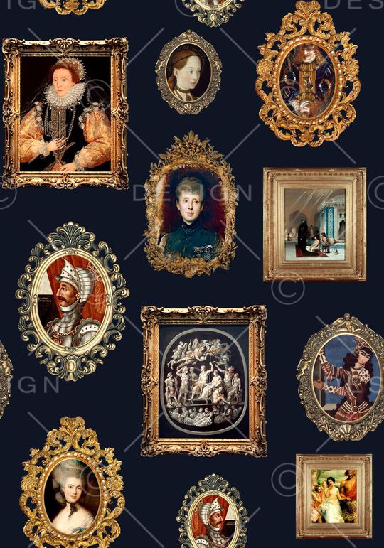 复古印花华亿平台图片