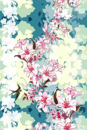 花朵印花华亿平台图片