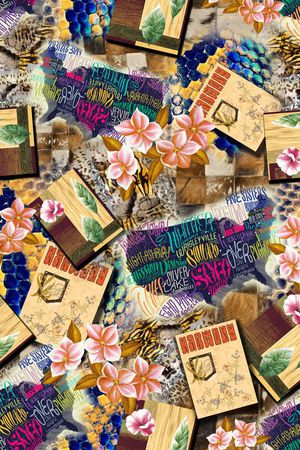 抽象印花华亿平台图片