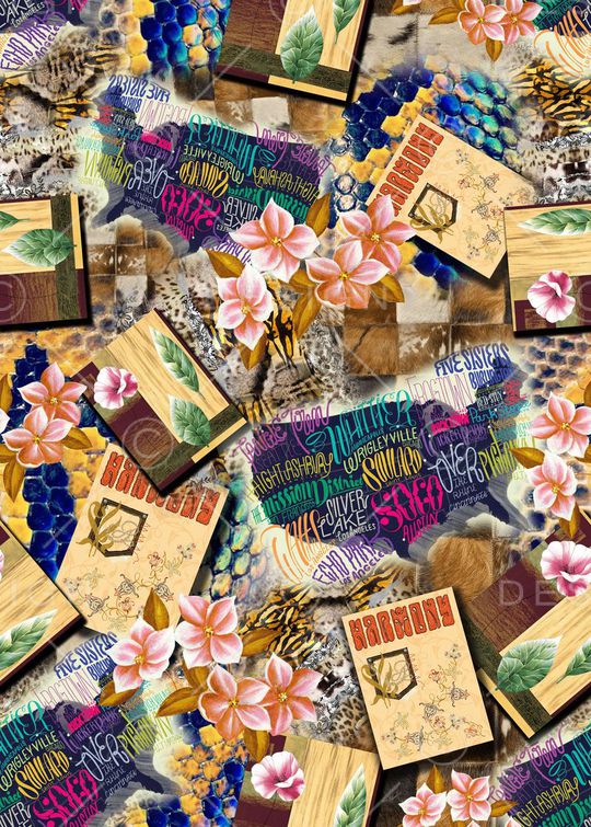 抽象印花华亿平台图片