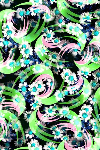 407909-抽象 几何 花卉  