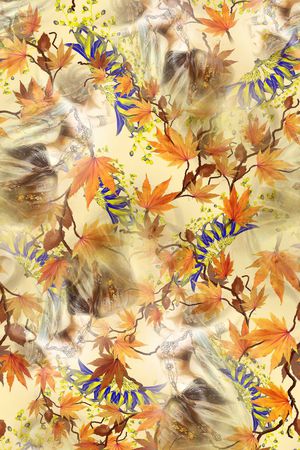 枫叶印花华亿平台图片