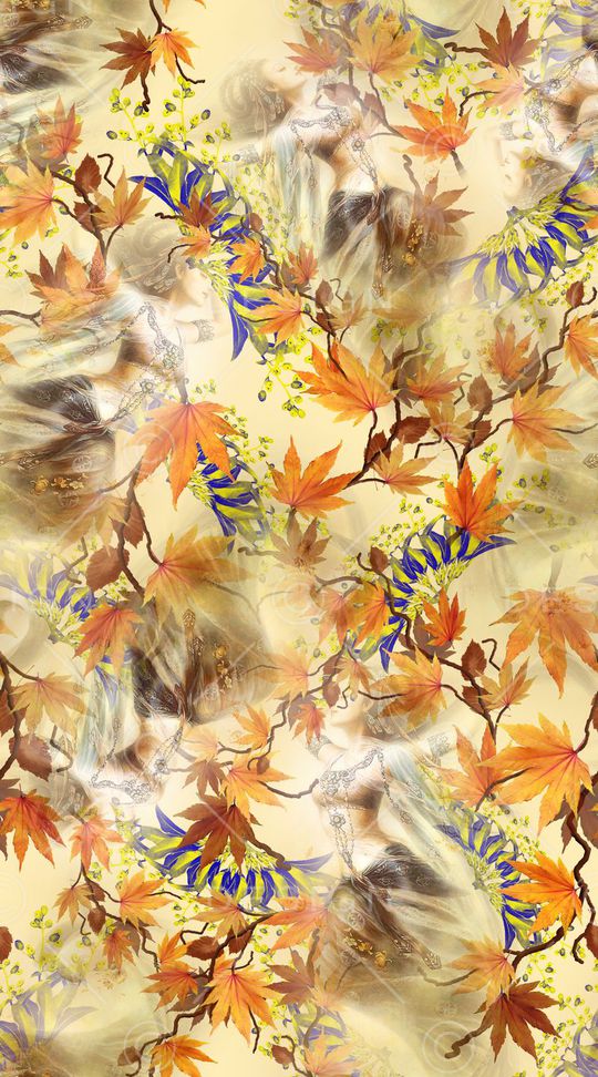 枫叶印花华亿平台图片