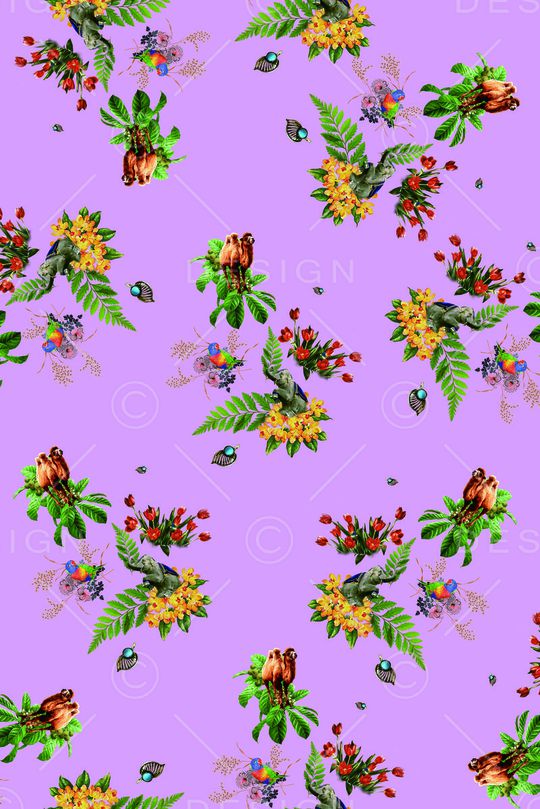 戏曲人物印花华亿平台图片