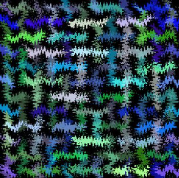 408156-艺术自由波纹笔触肌理纹理女装连衣裙