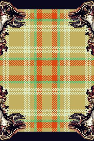 苏格兰格纹印花华亿平台图片