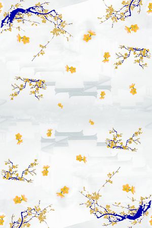 建筑花卉印花华亿平台图片