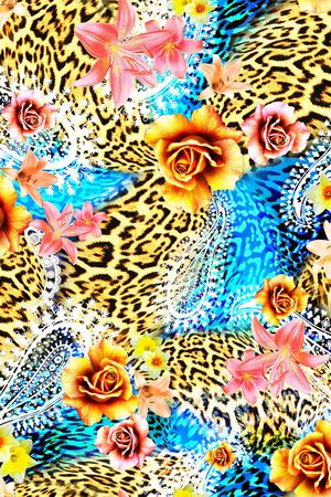 豹纹印花华亿平台图片