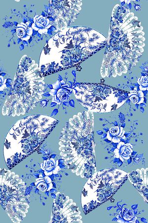 青花印花华亿平台图片