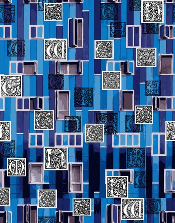 408696-潮流欧美个性窗边字母层次印花图