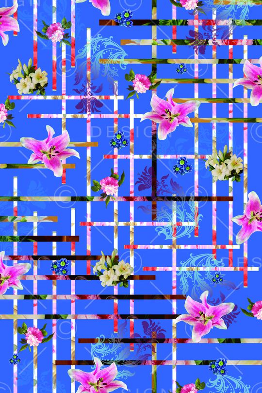 戏曲人物印花华亿平台图片