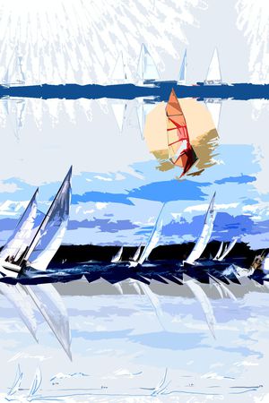 热带风情印花华亿平台图片