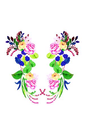 两束花印花华亿平台图片