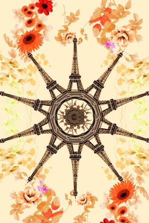 埃菲尔铁印花华亿平台图片