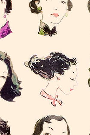 张爱铃人像印花华亿平台图片