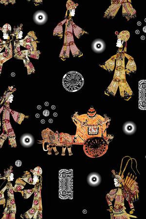 中国风印花华亿平台图片