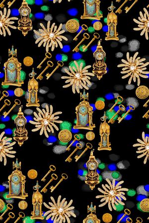 巴洛克风格印花华亿平台图片