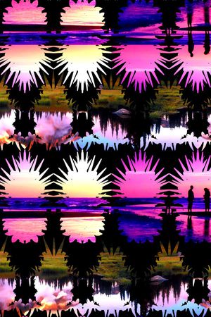 抽象 意境印花华亿平台图片