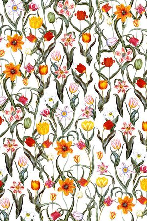 手绘  复古印花华亿平台图片