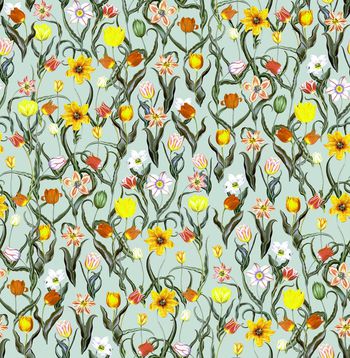 409071-复古手绘花集