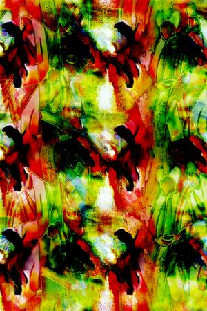 抽象印花华亿平台图片