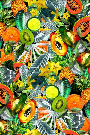 热带 数码印花华亿平台图片