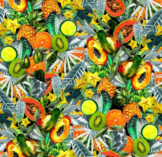 热带 数码印花华亿平台图片