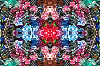 409157-幻影花朵攀附复古建筑