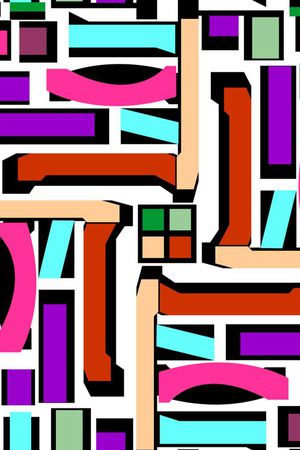 错位 彩虹印花华亿平台图片