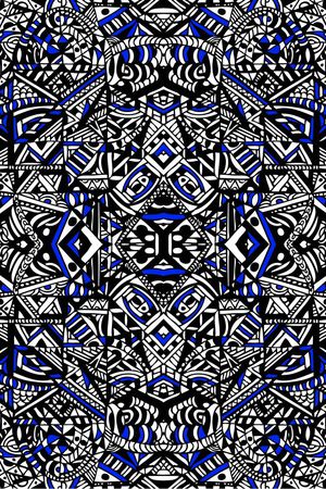 民族 镜像印花华亿平台图片