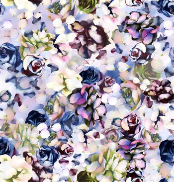 409217-清新雅致水彩碎花