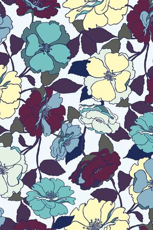 手绘 传统印花华亿平台图片