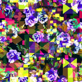 409222-几何纹叠加渐隐花卉