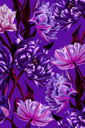 复古 油画印花华亿平台图片